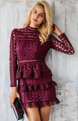 ANASTASIA Dress - Wine