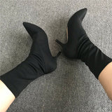 ARIANA Low Heel Sock Boots