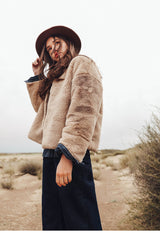 Bobby Faux Fur Jacket - Beige