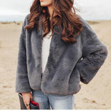 Bobby Faux Fur Jacket - Grey