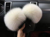 Fur Slides Slippers - Cream