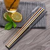 Set of 4 Stainless Steel Straws + 1 Cleaner Brush