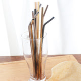 Set of 4 Stainless Steel Straws + 1 Cleaner Brush