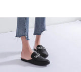 Chain Loafer Mules - 3 colors