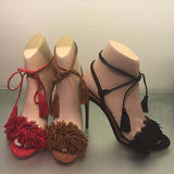 Pomkin Fringe Heels