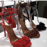 Pomkin Fringe Heels