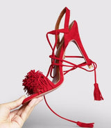 Pomkin Fringe Heels