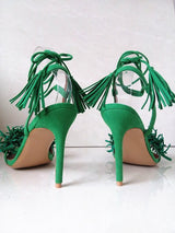 Pomkin Fringe Heels