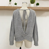 JAZZY Open Back Sweater - 4 Colors