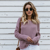 Criss Cross Sweater - Lilac