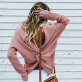 Criss Cross Sweater - Pink