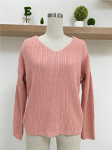 Criss Cross Sweater - Pink