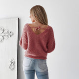 BETHANY Tie Back Sweater - Pink