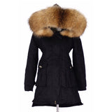 Removable Fur Hood Parka Black + Black Zips