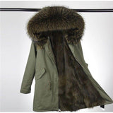 Olive Green Fur Parka